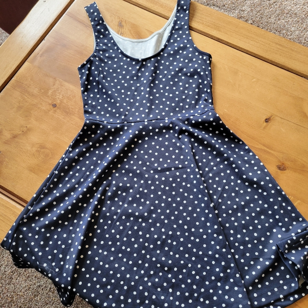 Blue and white sun dress dress